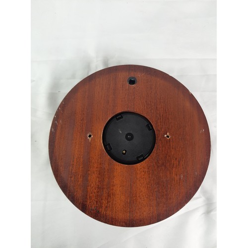 65 - Oak with Brass Porthole Fixings WeatherMaster Barometer