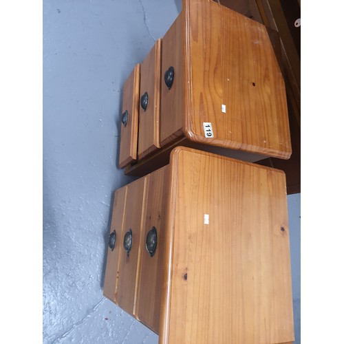 67 - A Pair of Pine Bedside Cabinets