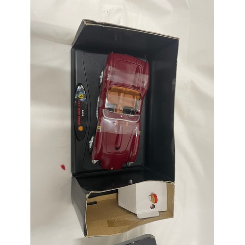 111 - 1958 Ltd Edtn Diecast Ferrari 250 Testarossa & Road Fuel Pump Boxed