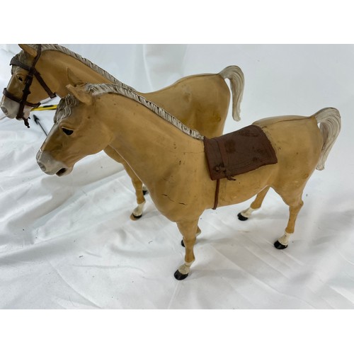 151 - 2 Marx Horses from Johnny West Series