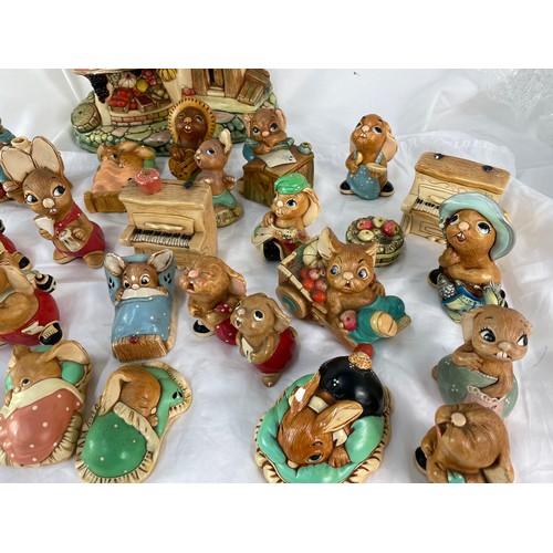 69 - Large Collection Of Pendelfin Figures.