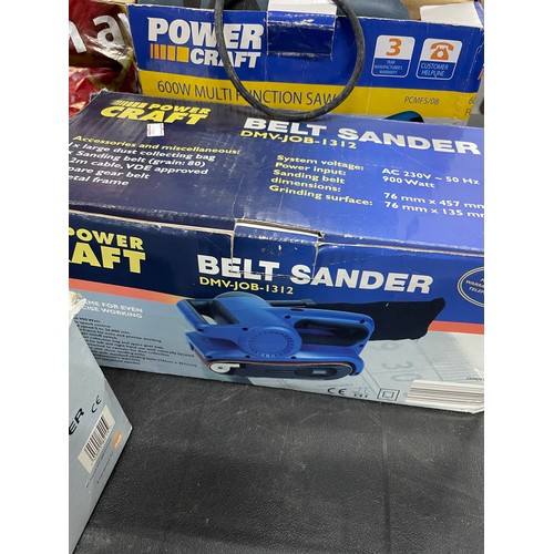 175 - Performance Sander, Powecraft Belt Sander and Pwercraft Multifunction saw