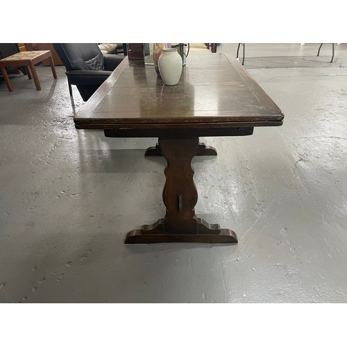 205 - 1930's Oak Extendable Dining Table