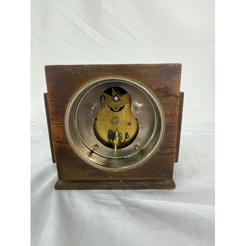 284 - 1940's French Art Deco 8 Day Mantle Clock