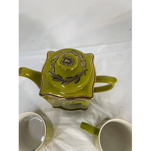 298 - Ltd Edition Ringtons Green Fine China Tea Set