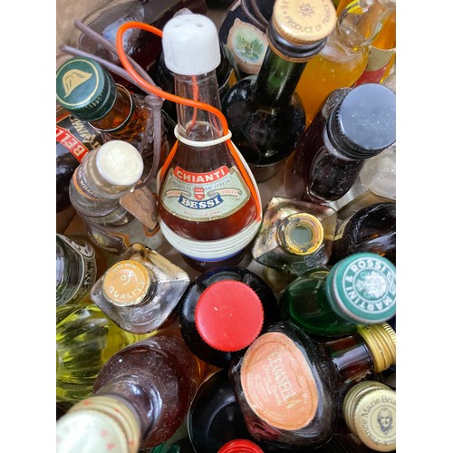 300 - Approx 70 Full Minature Alcohol Bottles