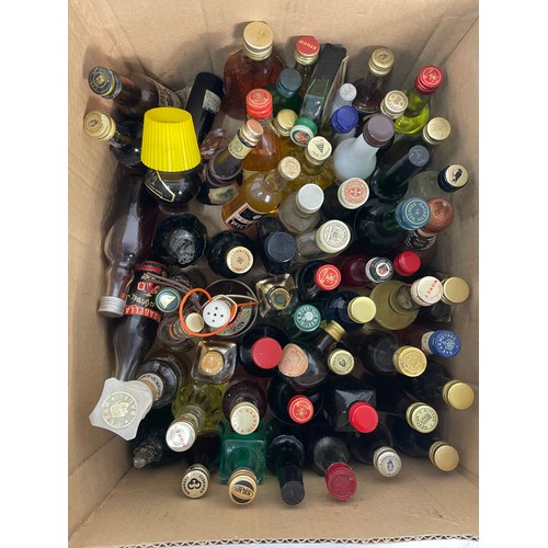 300 - Approx 70 Full Minature Alcohol Bottles