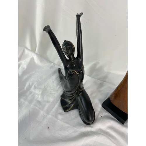 345 - 2 Stylistic Female Form Figurines