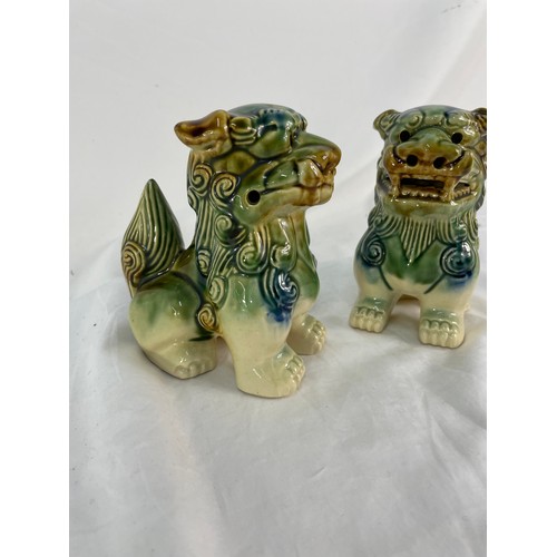 348 - 2 x Asian Lions 14cm