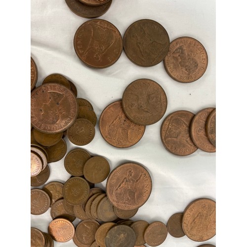 368 - Collection Of Old Pennies, Half Pennies & Farthings