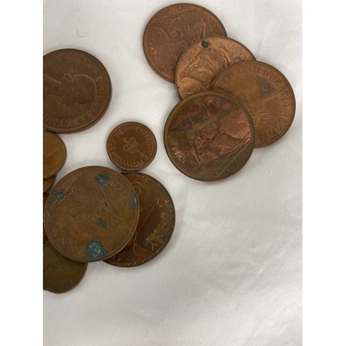 368 - Collection Of Old Pennies, Half Pennies & Farthings