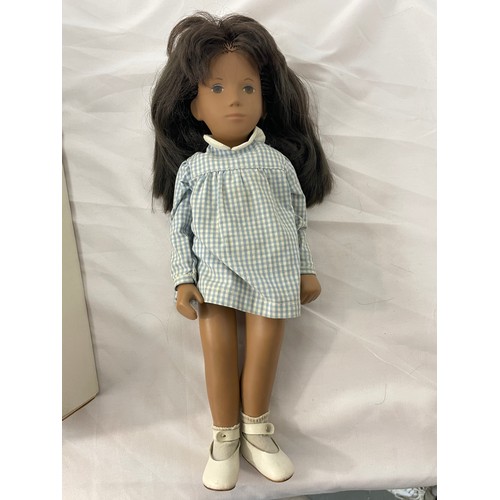 323 - Sasha Doll Brunette Gingham 4-103