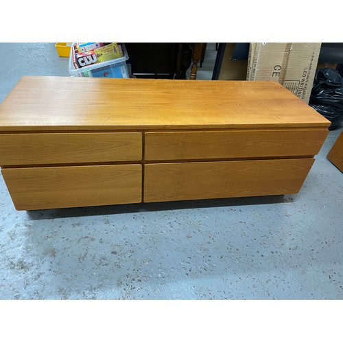 48 - Charity Sale (Hospice) Modern Danish Low Boy & Drawer Set