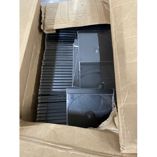 99 - 1 Box Of Blank CD Cases With Black Tray