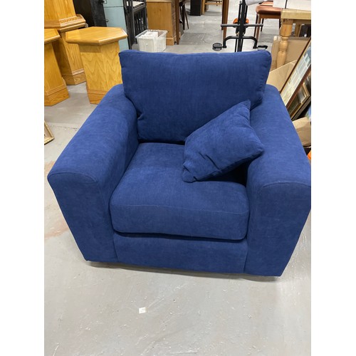 128 - Royal Blue Armchair