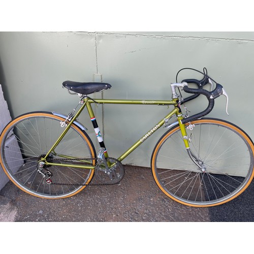 135 - 1970's Carlton Corsa Drop handled Road Bike, Like New In Pea Green