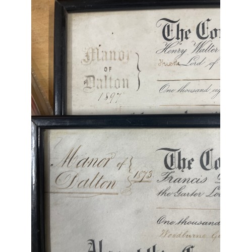 33 - 2 Certificates Dated 1873 & 1897