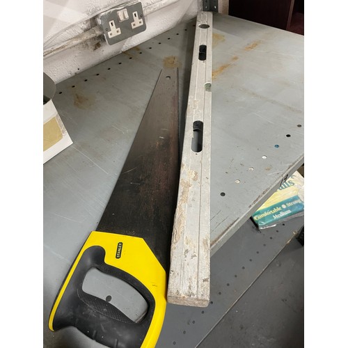 145 - Stanley Saw & Spirit Level