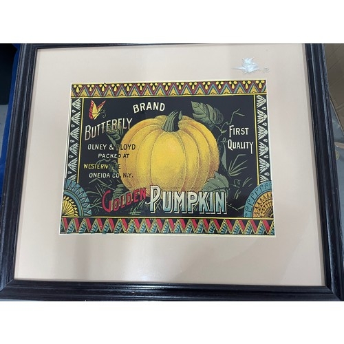 165 - Golden Pumpkin Advertising Print