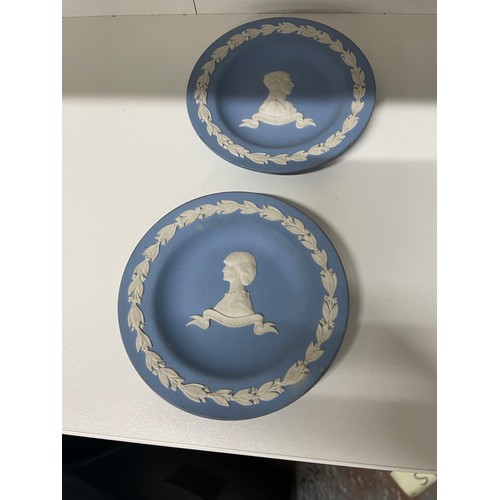 201 - 2 X Wedgewood Jasper Wear Commemorative Plates