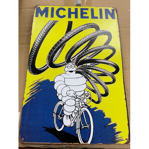 204 - Tin A4 Size Michelin Advertising Plaque