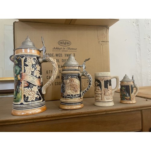 209 - Selection Of Sized German Steins