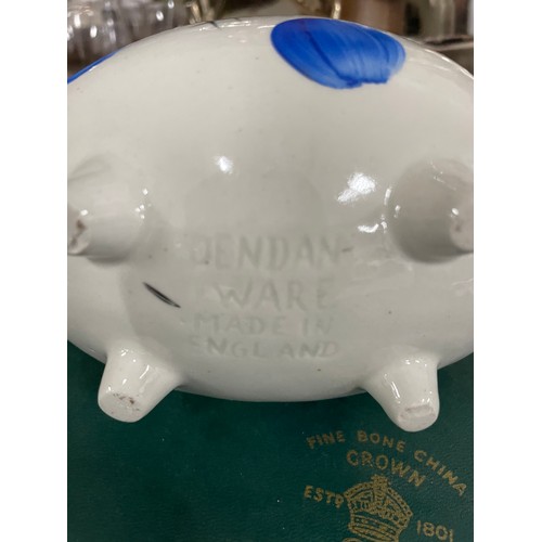 268 - Hand Painted Dendan ware Pig Moneybox