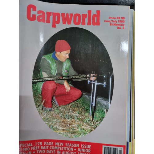 108 - 32 copies of Carp World magazine in binders