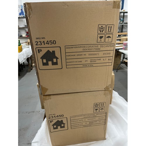 65 - 2 x Boxes Of Decorative Decanters 24 Per Box