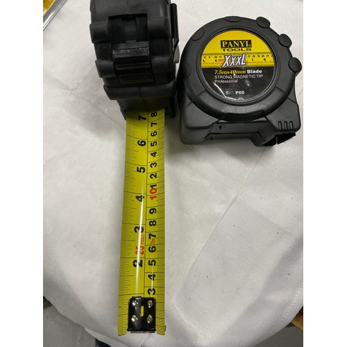 177 - 2 x Panyl 7.5x40mm Blade Magnetic heavy Duty Tape Measure