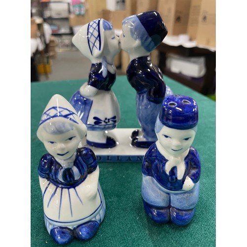 311 - Selection Of Delfts Figurines inc Salt & pepper Pot