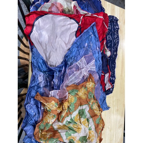 313 - Selection Of Vintage Silk Scarves