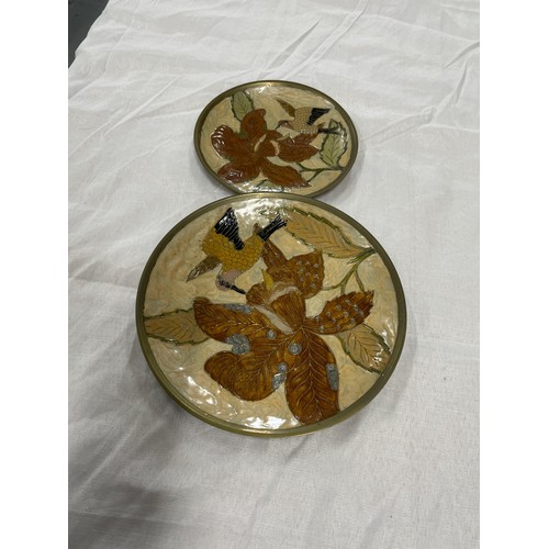 13 - 2 x Indian Brass Plates