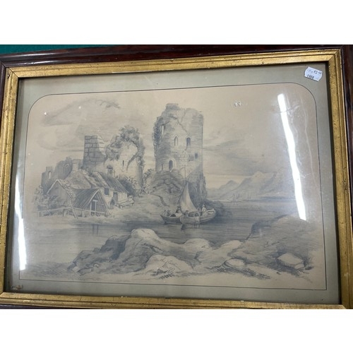 52 - Original L Ward pencil Sketch Dated 1874