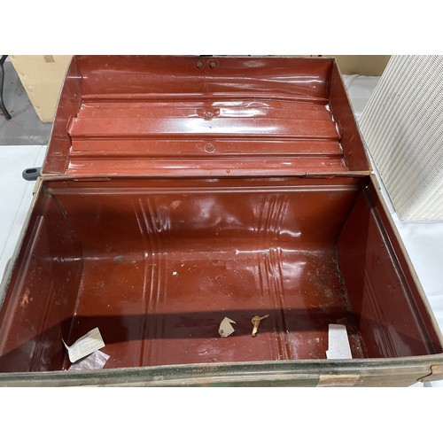 140 - Large Metal Infantry Trunk