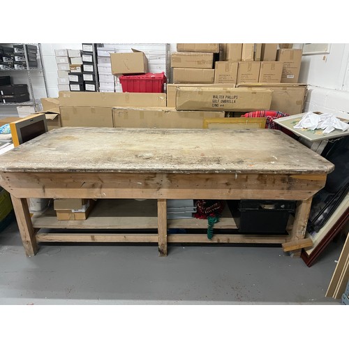 184 - Large Industrial Workbench 7'x4'x2'8