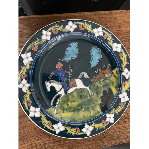 190 - 1940s Indian Wall Plate In Lanz Gwatt Style