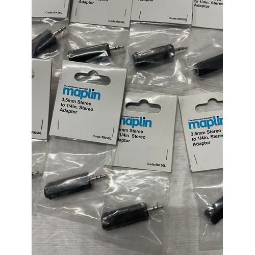 193 - 10 Maplin 3.5mm-1\4inch Sterio Adapters