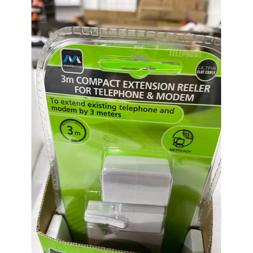 197 - 16 3mtr Compact Extension reels For Telephone & Modem