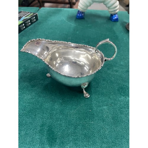 224 - Edwardian Silver Creamer 1906 Birmingham Smith Bros (131g)