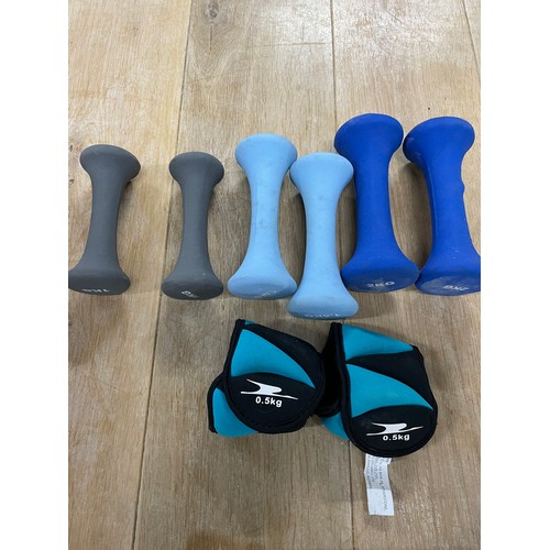 259 - Set Of Workout Weights & Ankle Weights