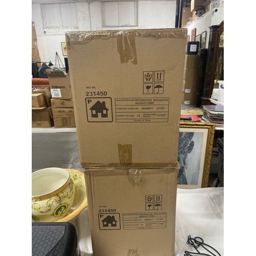 293 - 2 x Boxes Of 24 Decorative Decanters