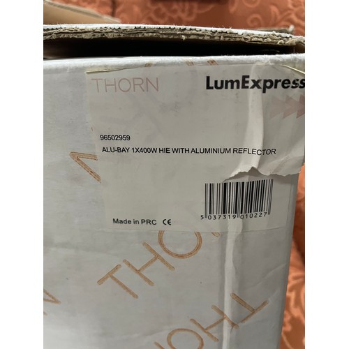 300 - Thorne Boxed 1x 400w Alu Bay Industrial Light Fitting