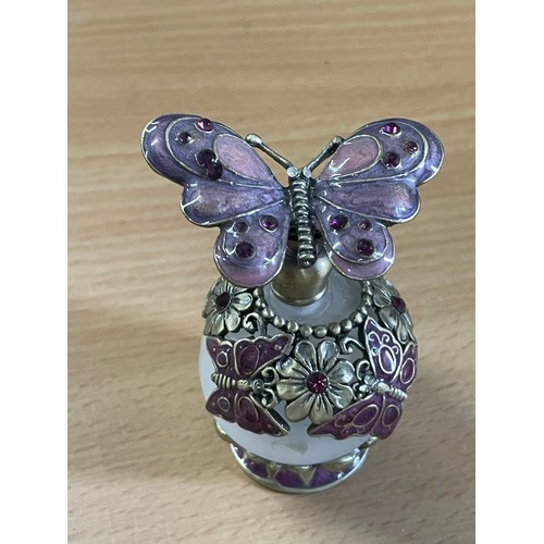 327 - Vintage Butterfly Scent Bottle