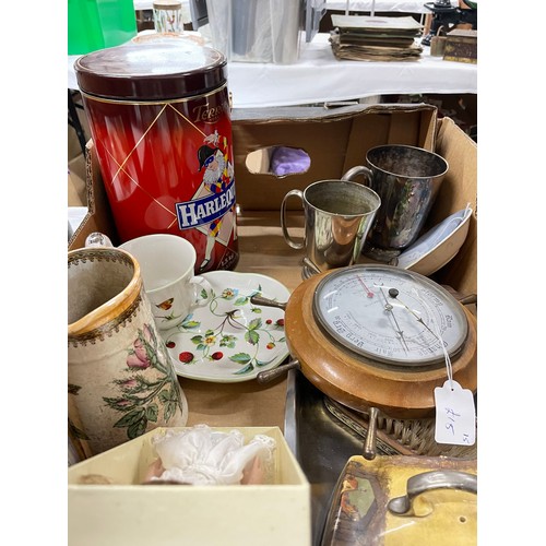 87 - Selection Of Various Items Inc Silver Plate, Staffordshire Pottery etc