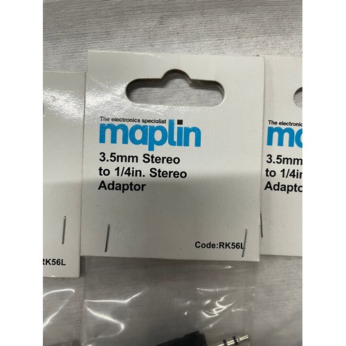 193 - 10 Maplin 3.5mm-1\4inch Sterio Adapters