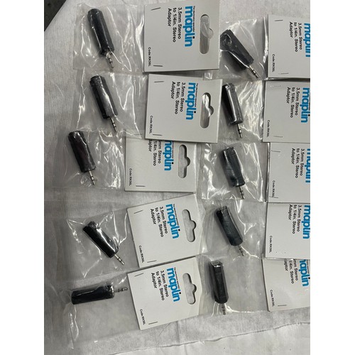 193 - 10 Maplin 3.5mm-1\4inch Sterio Adapters