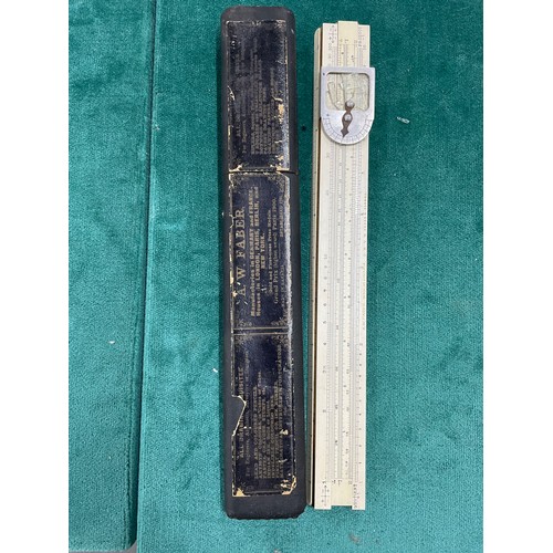 281 - Vintage Bavarian Calculating Ruler By A.W Faber