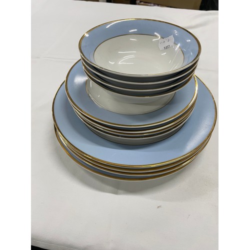 49 - Doulton Blue & Gold Dinner Service