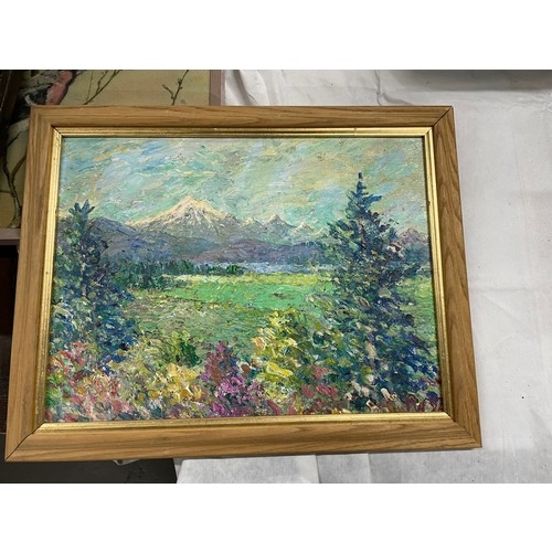 95 - Stunning Oil Painting Signed PW